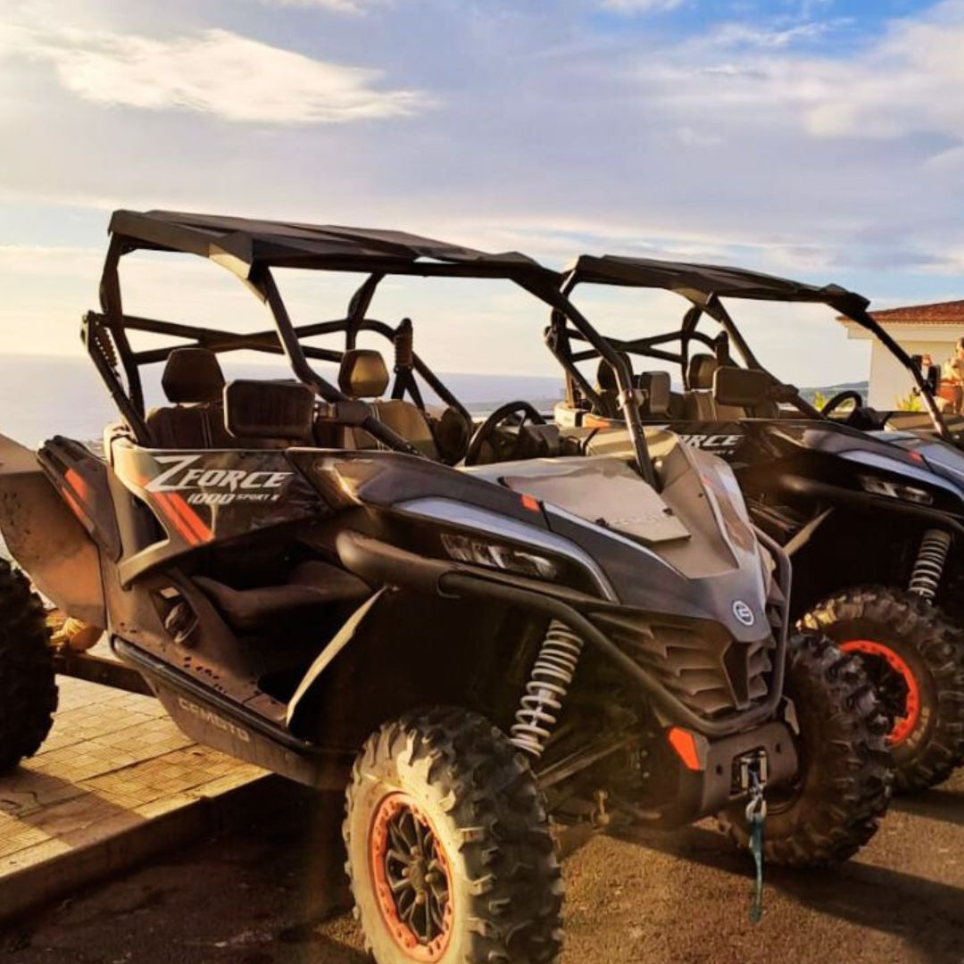 sunset on buggy tenerife