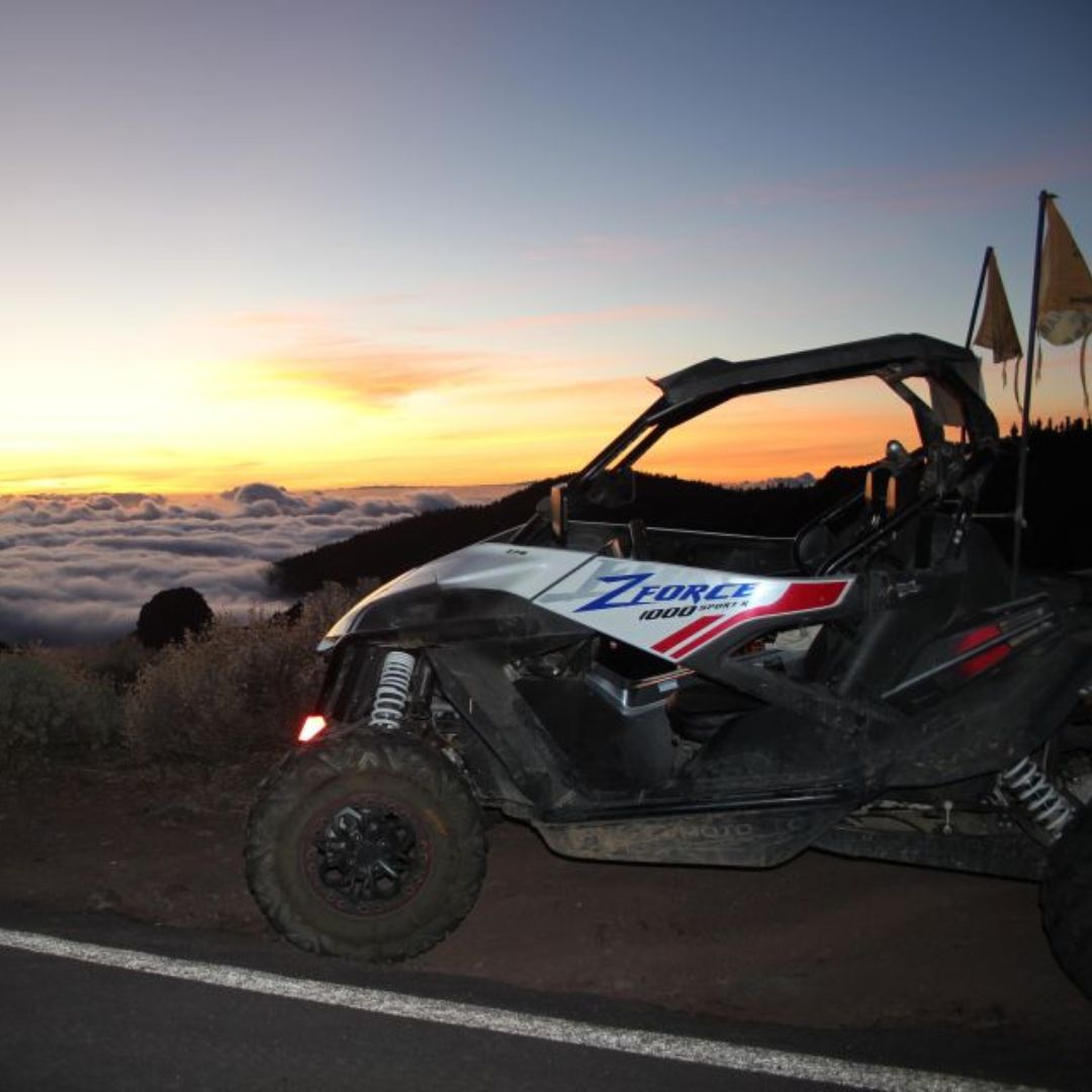 sunset on buggy tenerife