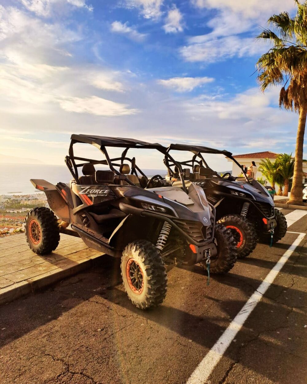 sunset on buggy tenerife