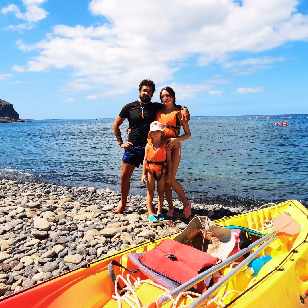 kayaking with kids tenerife