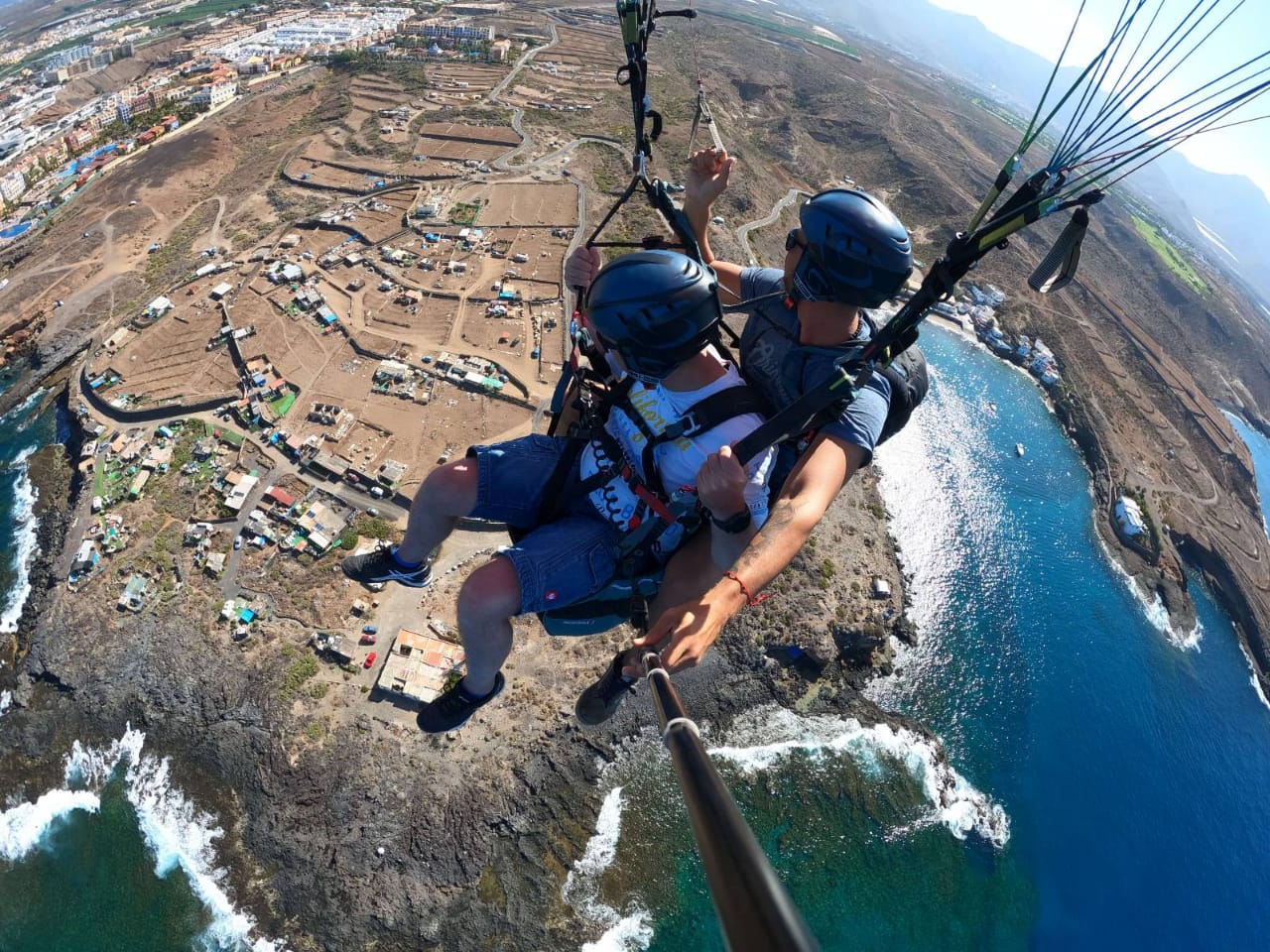 view from paragliding tenerife