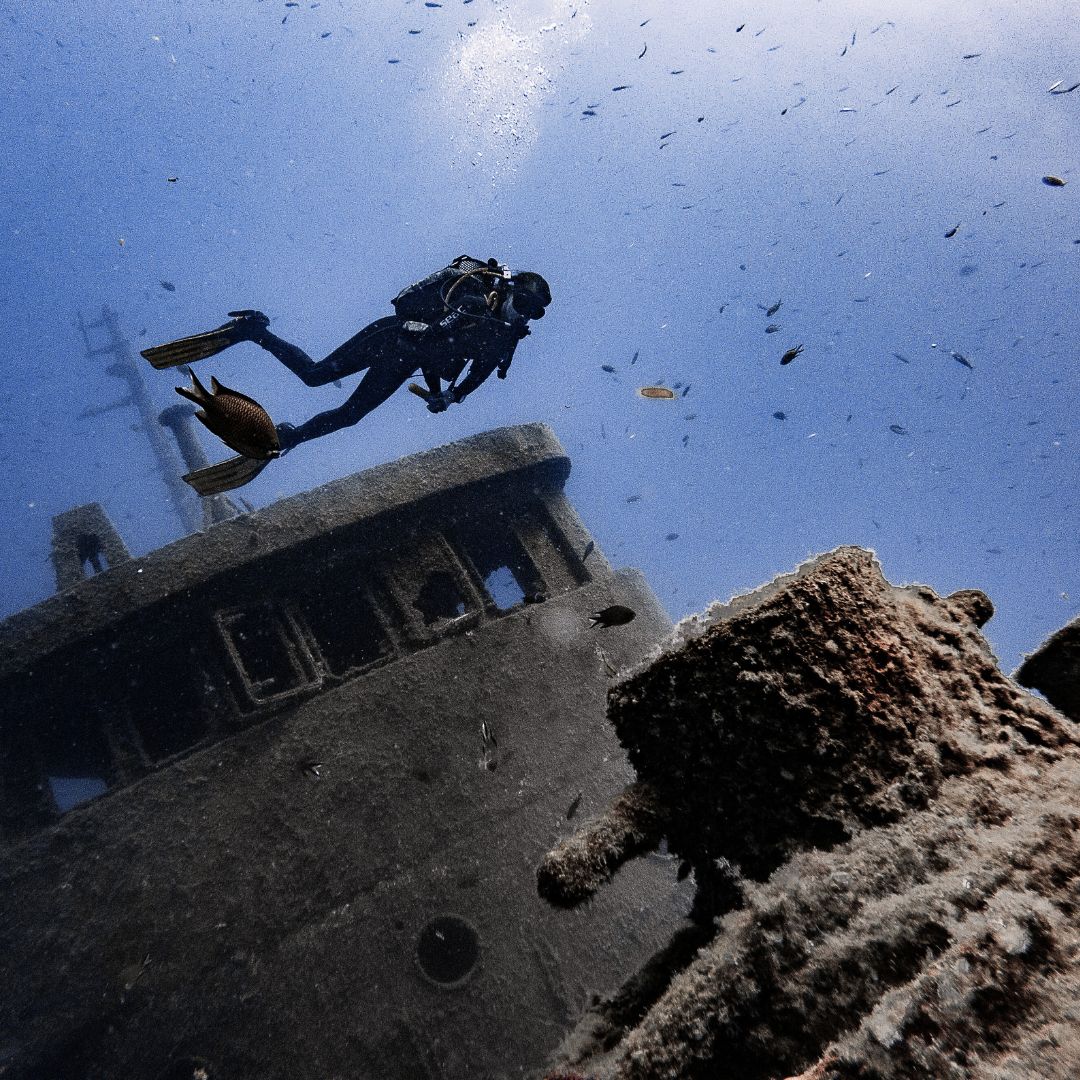 Sunken ships in tenerife