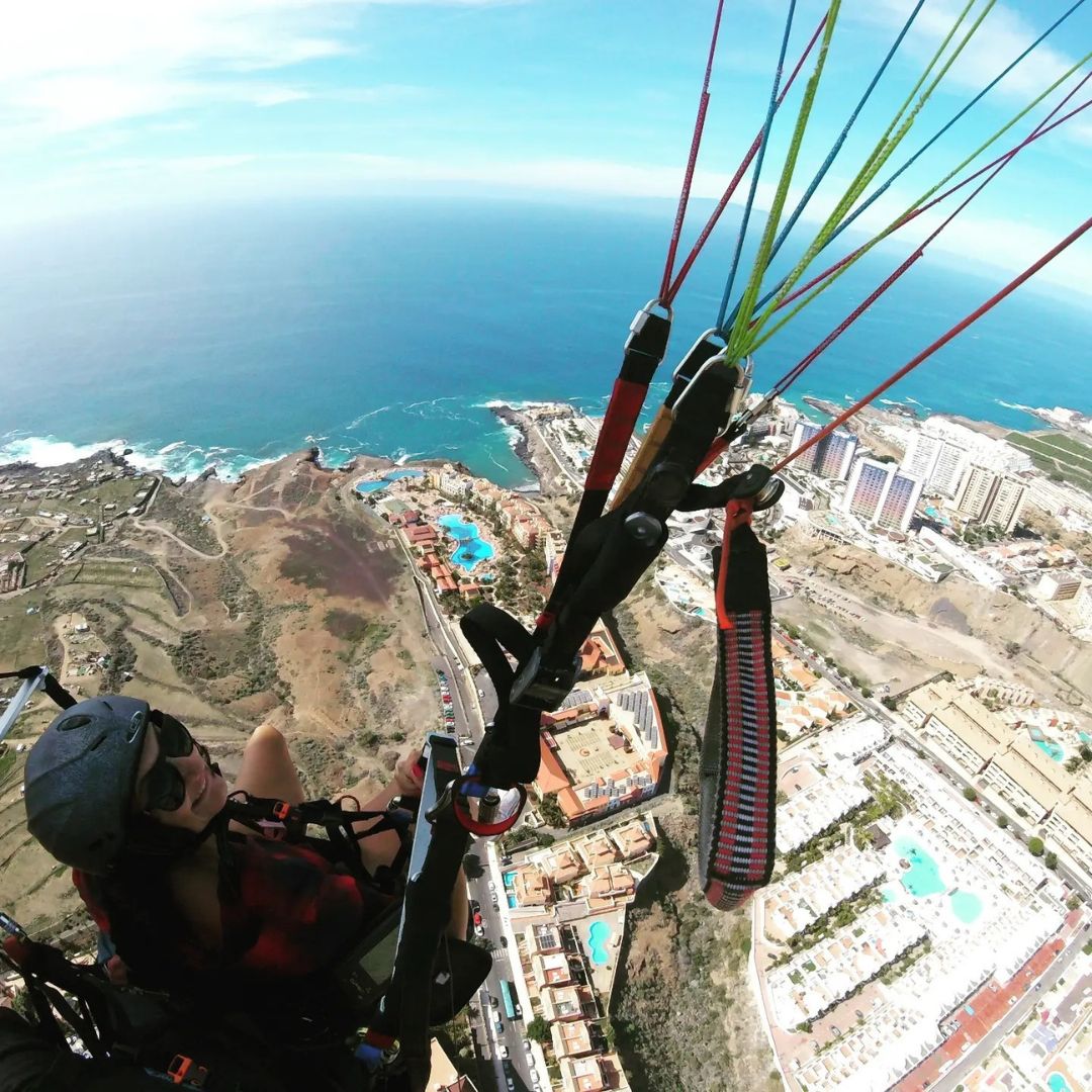 view from paragliding tenerife
