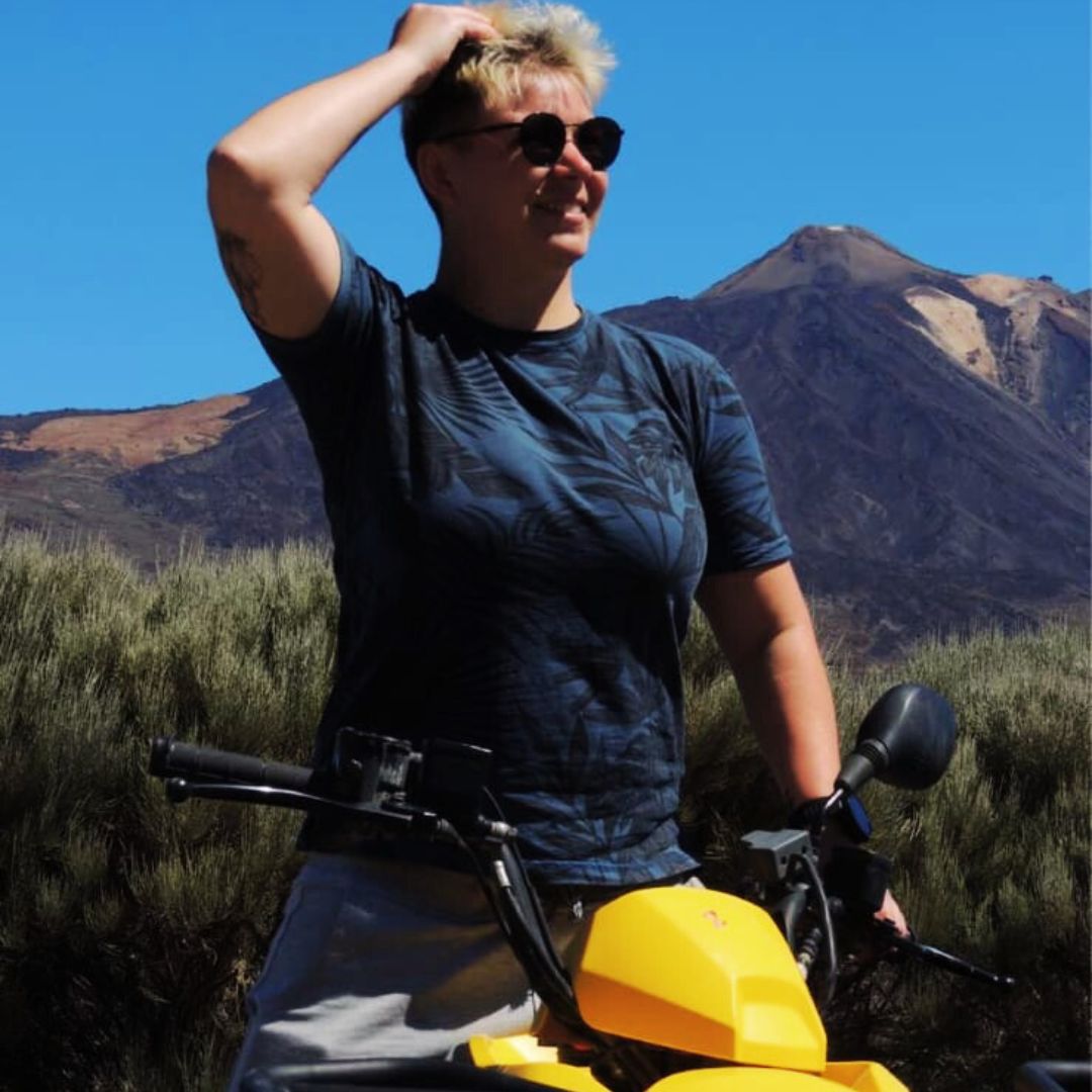 teide volcano from the quad
