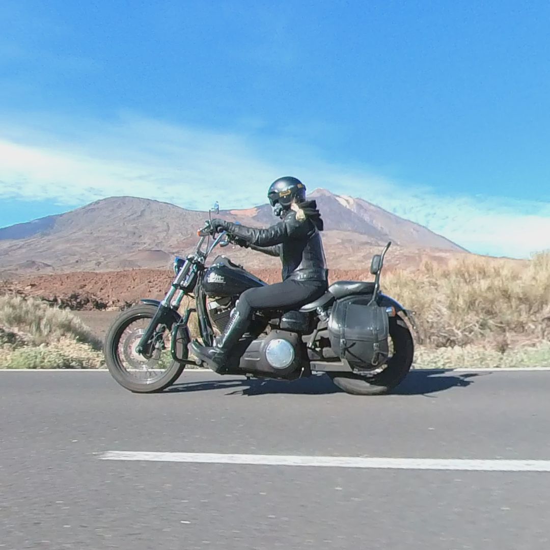 harley on teide