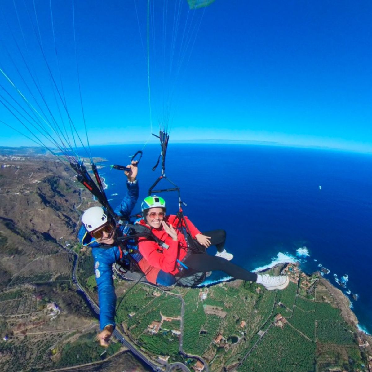 paragliding tenerife puerto de la cruz