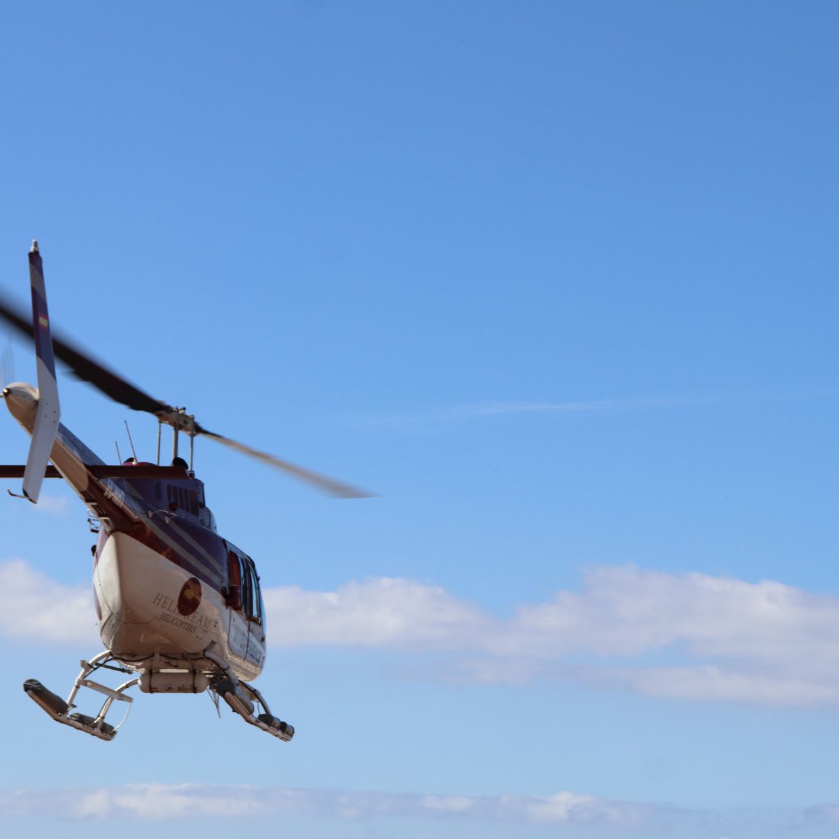 helicopter flight in tenerife helicopter overhead
