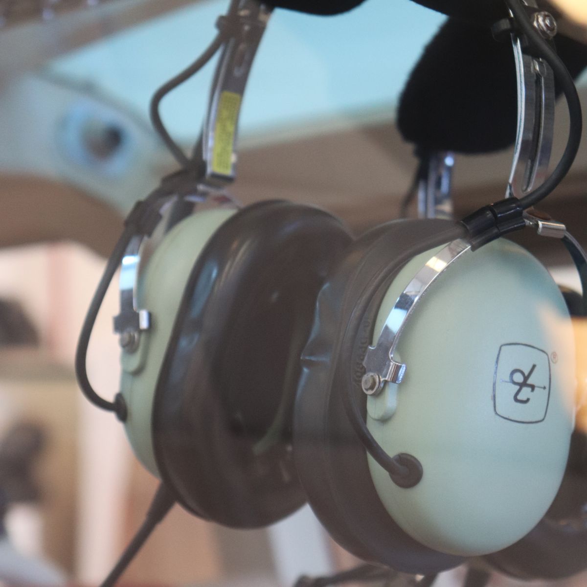 headphones in a helicopter in tenerife